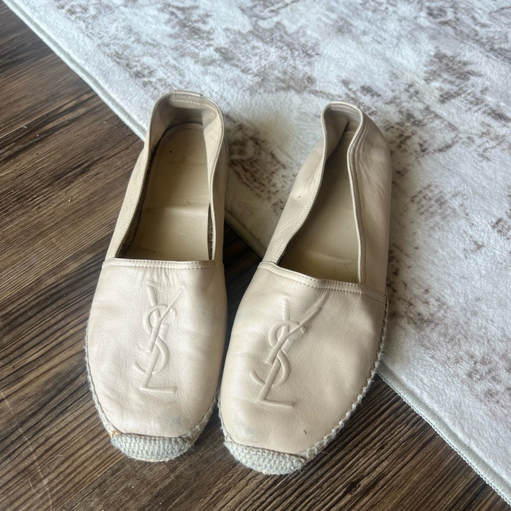 Yves Saint Laurent Beige Espadrilles